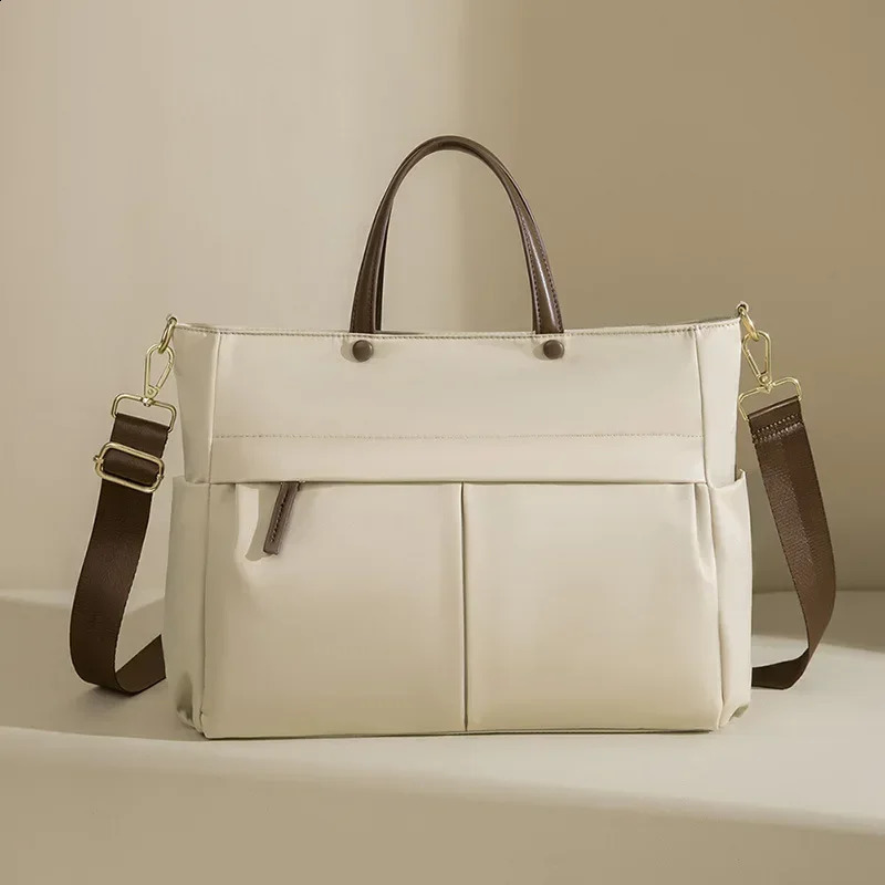 Womens handbag business briefcase fashionable waterproof and wear-resistant shoulder bag Accomodates 14/15 inch laptop womens handbag 240902