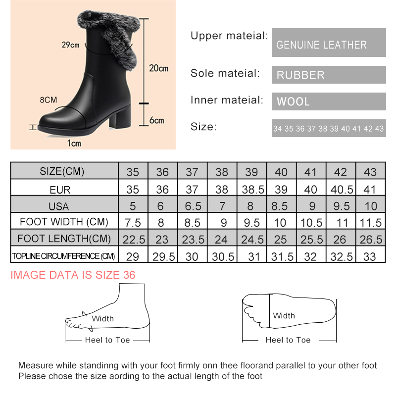AIYUQI Women Boots Winter Dress 2024 New Genuine Leather High Heel Women Half Boots Wool Rabbit Fur Snow Boots Ladies