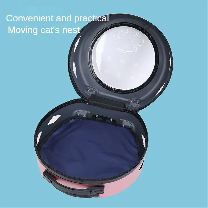 Pet Flight Case Portable Cat Bag with Trolley Wheel Pet Trolley Bag Cat Bag Dogs Cat Carriers Bag for Outdoor Travel Camping