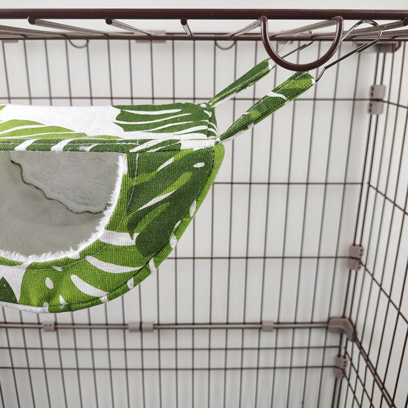 Warm Guinea Pig Hammock for Pets Play and Rest Small Animal Bed Cage for Chinchilla Parrot Sugar Glider Ferrets Hamster Sleeping