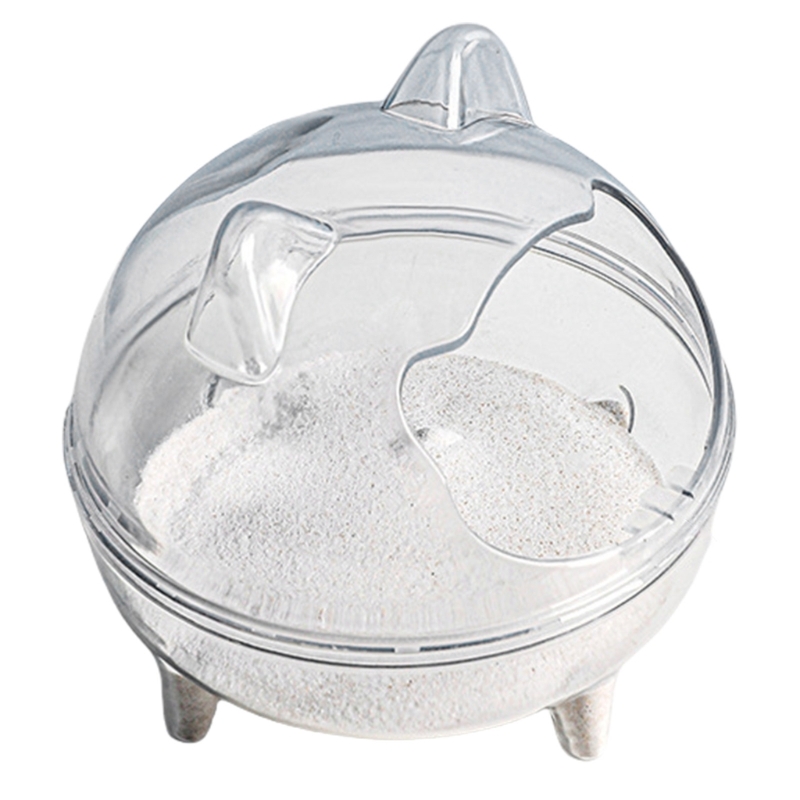 Spacious Hamster Sand Bathroom with Clear View for Gerbil and Guinea Pigs