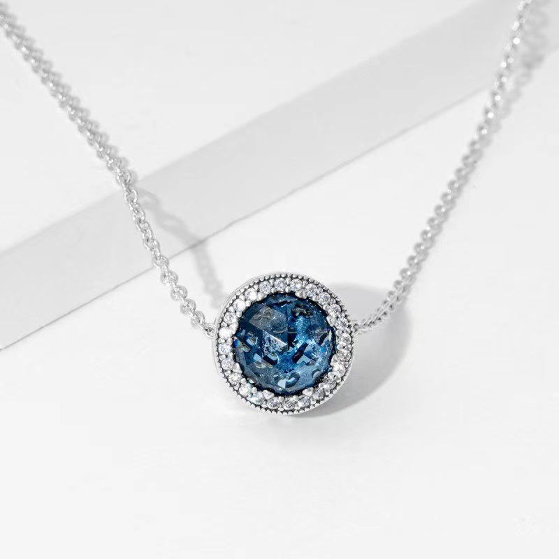 Designer necklace skeleton galaxy rainbow necklace diy necklace blue star pendant