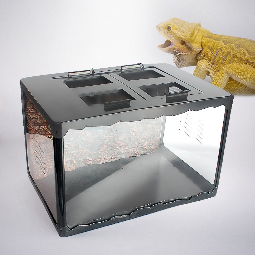Large Terrarium Ventilation Reptiles Cage Snake House Turtle Detachable Pet Tank breeding box Reptile Enclosure reptil
