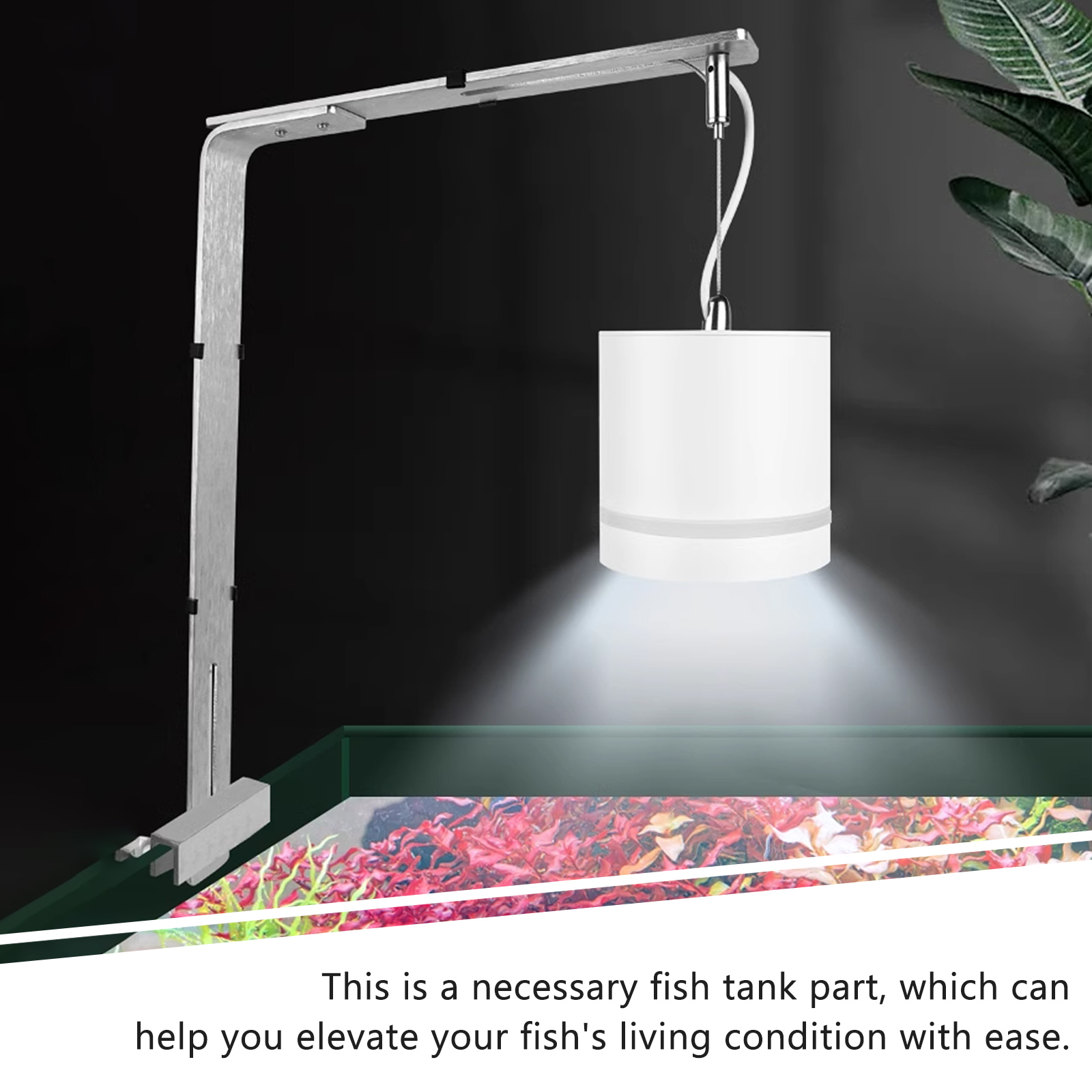 Fish Tank Light Bracket LED Bar Aquarium Lights Water Grass Lamp Aluminum Alloy Holder Stand for