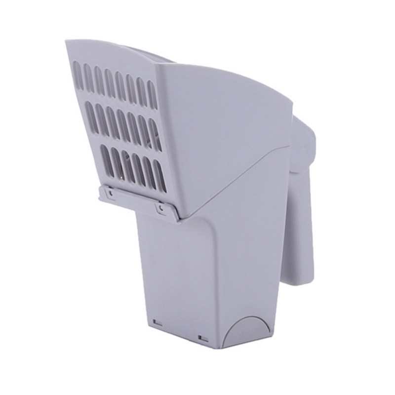 2 In 1 Cat Litter Cleaning Tool Plastic Pets Litter Sifter Scoop System With Extra Waste Bag Holder