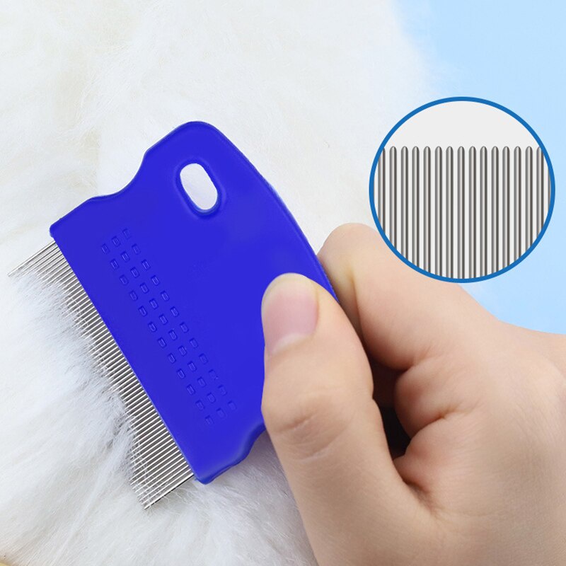 Pet Cat Flea Removal Comb Dog Grooming Comb Flea Tear Stains Removal Comb For Dogs Cats Needle Row Comb Lice Brush Pet Supplies