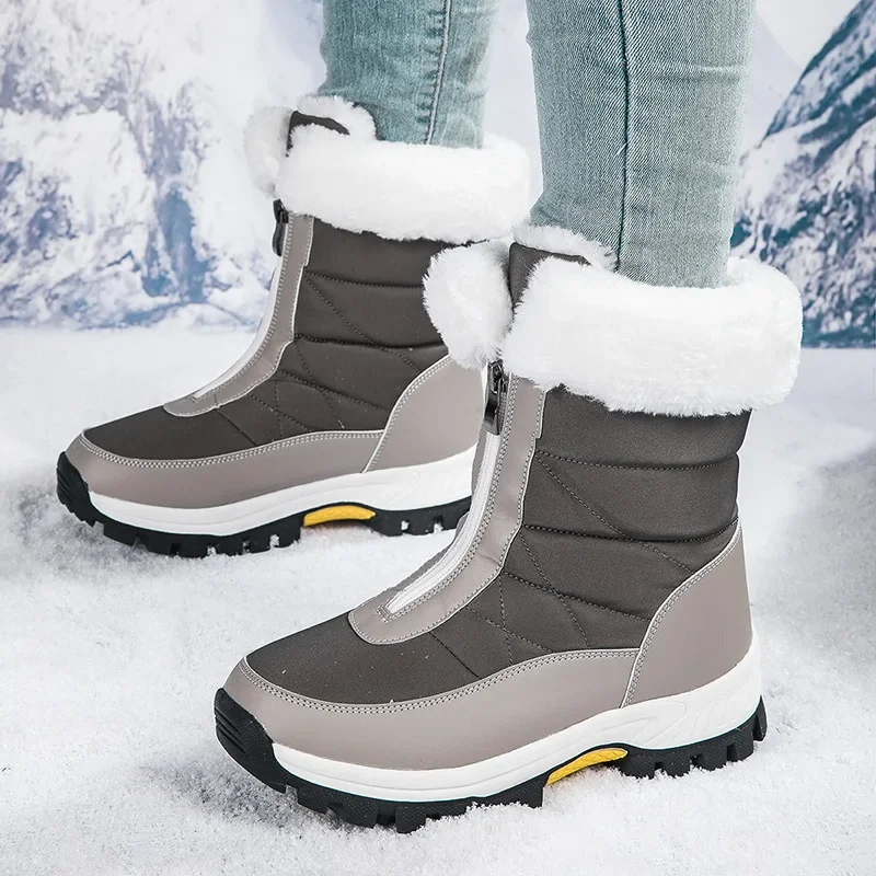 Winter Hot Sale Plush Snow Boots for Women Outdoor Anti-skid Female High Shoes Soft Comfortable Botas Mujer Fashion All-match35 6e8a
