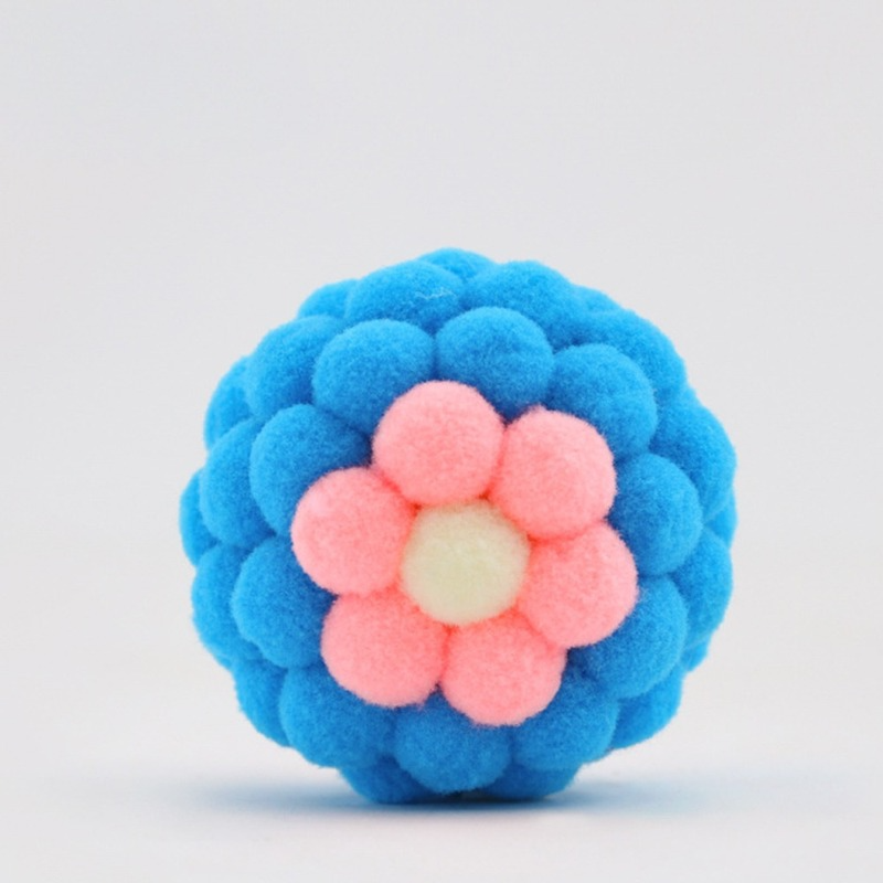 2026 New Plush Teasing Cat Toy Colorful Kitten Toys Molar Chew Playing Catch Interactive Bolus Small Ball Pet Supplies Free Shipping
