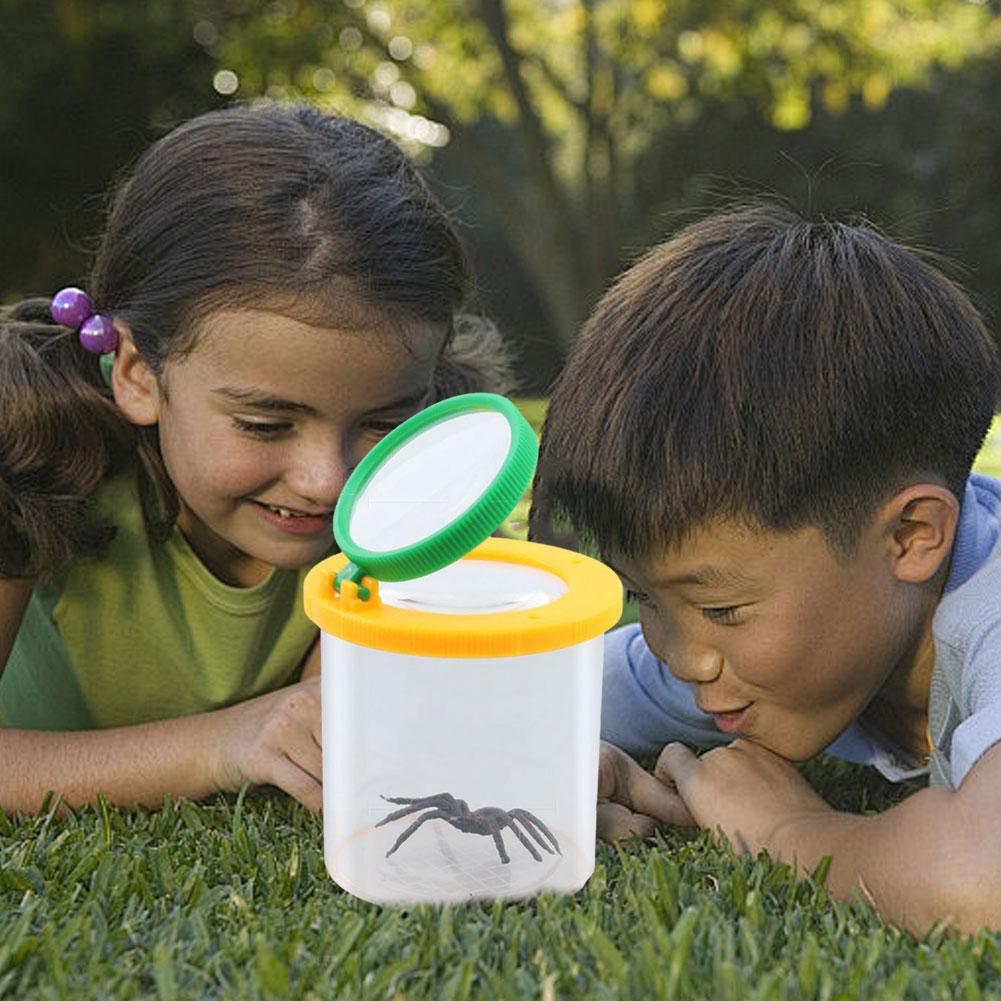 New Bug Viewer Insect Box Magnifier Observer Insect Portable Catcher Cage Nature Exploration Tools for Kid
