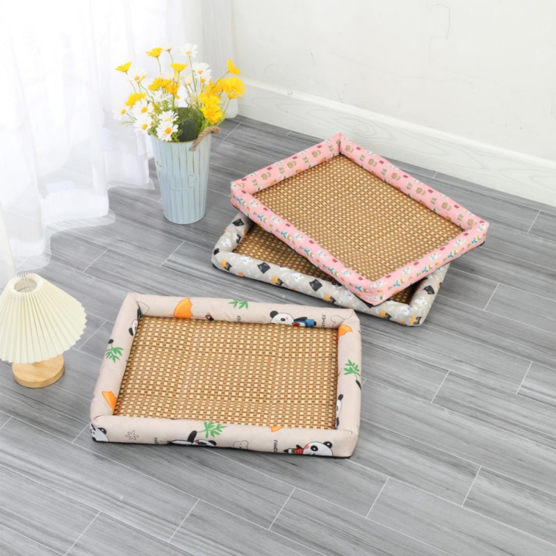 Summer Coog Mat House Cat Bed Ice Pad Dog Sleeping For Small Medium Large Dogs Square Nest Pet Kennel