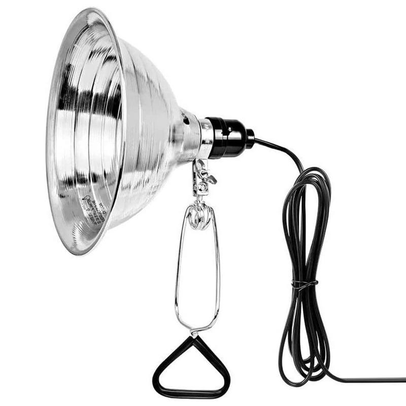 Reptile Lamp Set Lighting 300W Reptile Heating Lamp Stand Pet Light Bulb Holder Lampshade Emitter Lamp With Aluminum Reflector