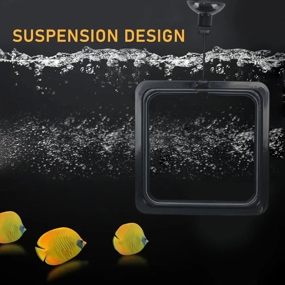 1/5PCS Fish Food Feeding Ring Fishing Equipment with Suction Cup Station Floating Food Tray for Guppy Betta Aquarium Accessories