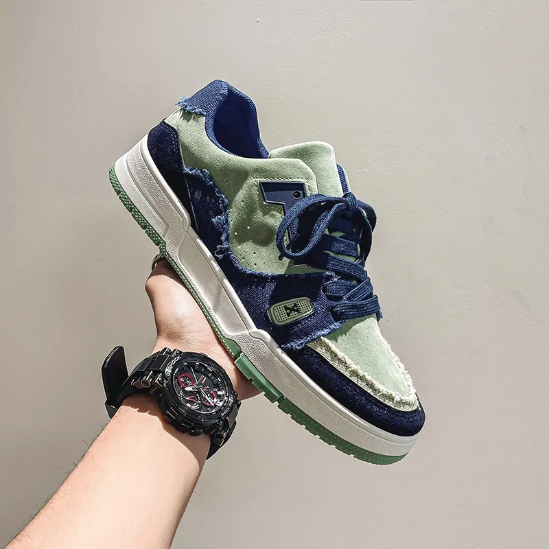 Sports Trend Personality Men New Hot Selg Color Matching Soft Sole Shoe Fashion Student Casual Shoes 2024