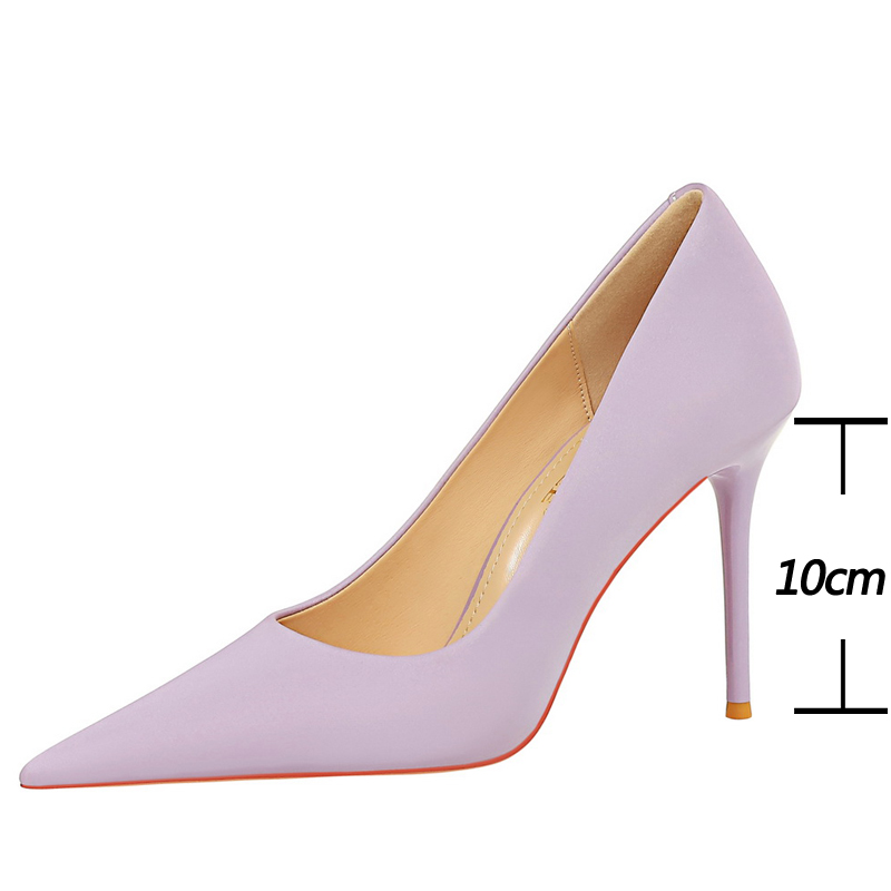 BIGTREE Shoes 2024 New Women Pumps Pointed High Heels Stilettos 10 Cm Silks Satins Ladies Heels Sexy Party Shoes Wedding Shoes