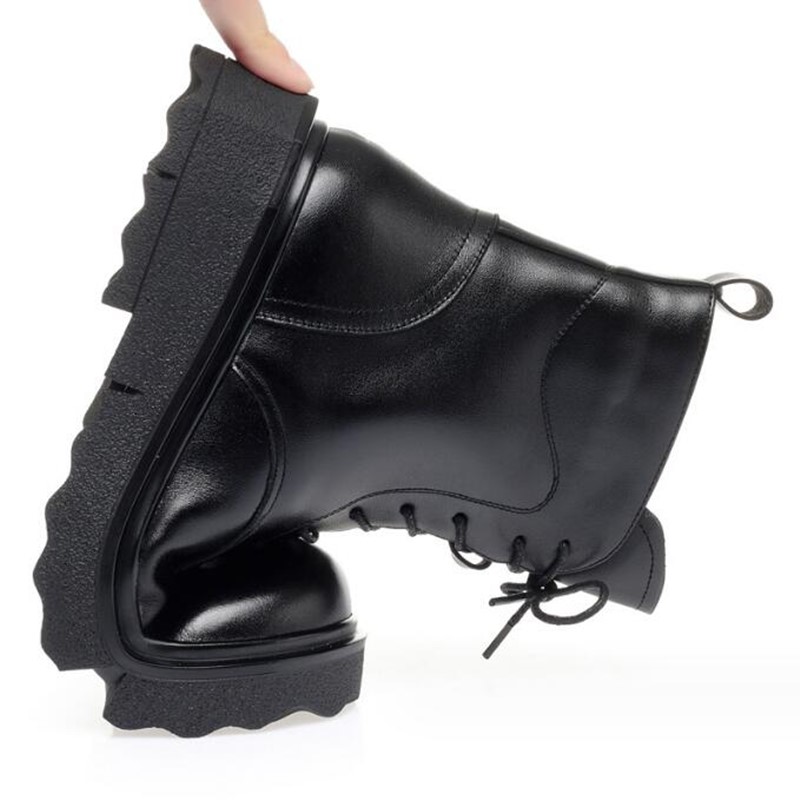 AIYUQI Ladies Winter Marton Boots 2024 New Large Size Women Ankle Boots Genuine Leather Wool Warm Non-slip Female Snow Boots