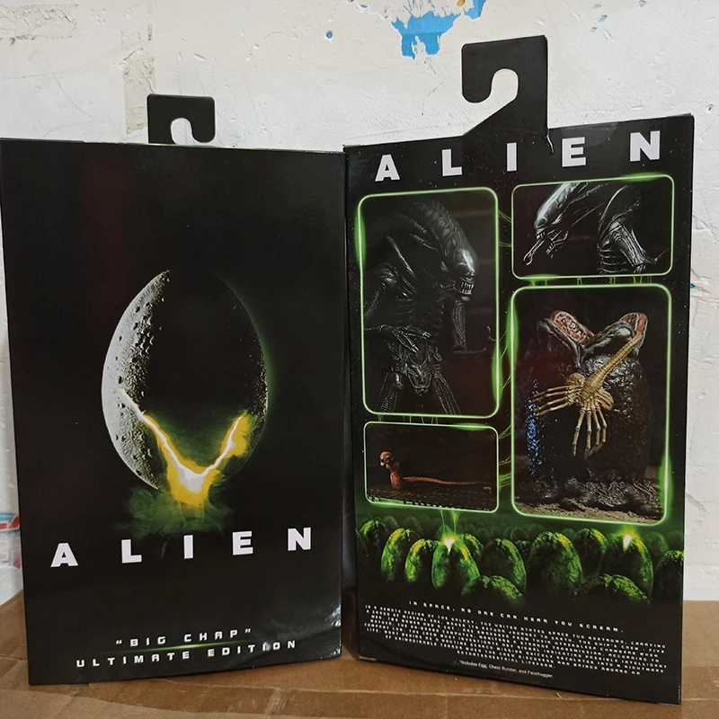 NECA Alien Big Chap Alien Figure Big Chap Alien Predator 40th Anniversary Egg Facehugger Figurine Model Toy Doll Gift W240902