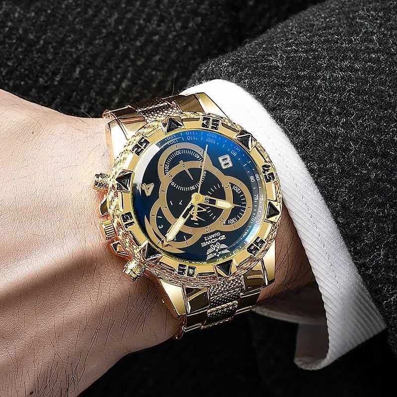 Mens Watch Stainless Steel Strap Mens Commercial Quartz Watch W24090287686