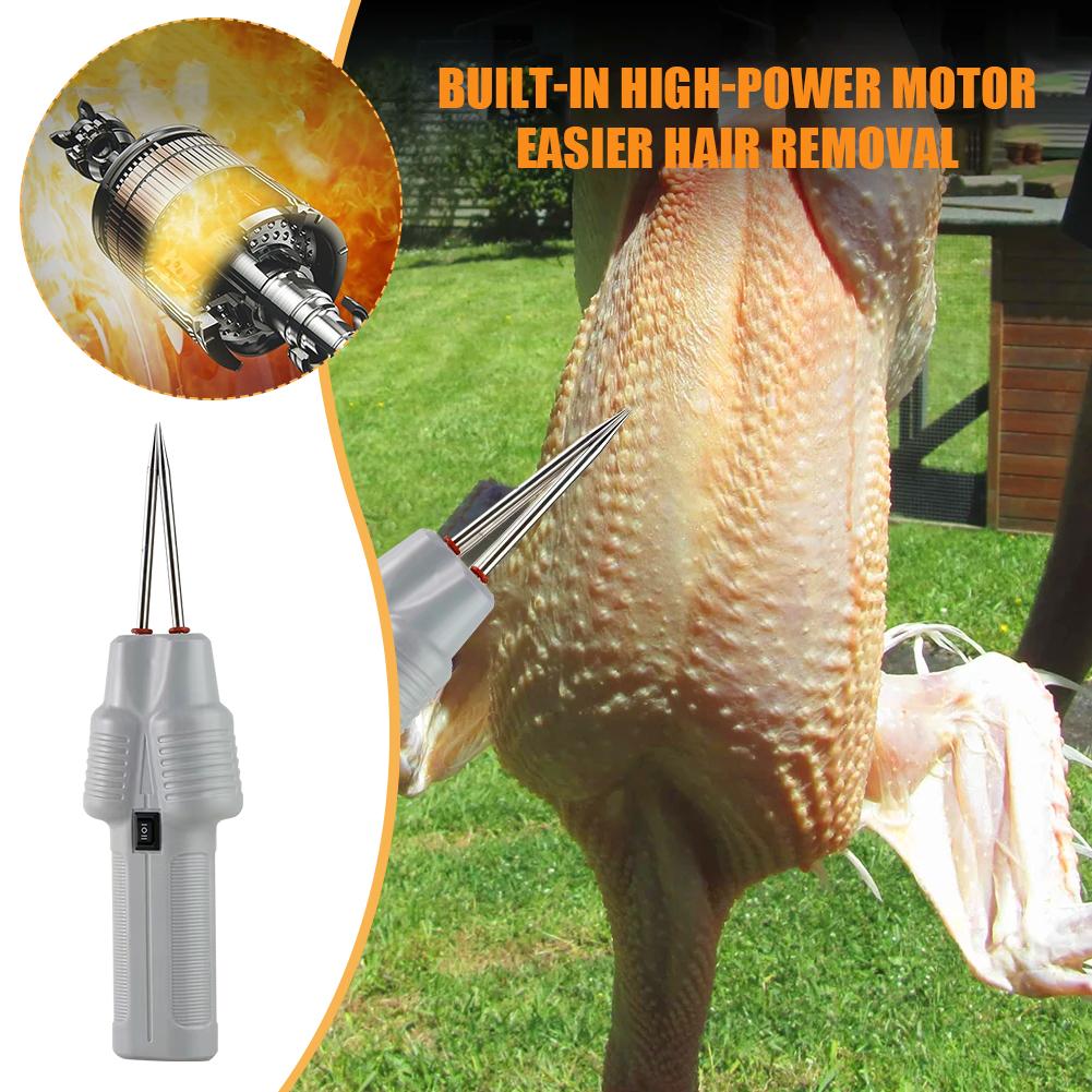 Poultry Plucking Artifact Chicken Feather Duck Goose Feather Electric Handheld Poultry Tweezers Pig Hair Clip Hair Removal Tool