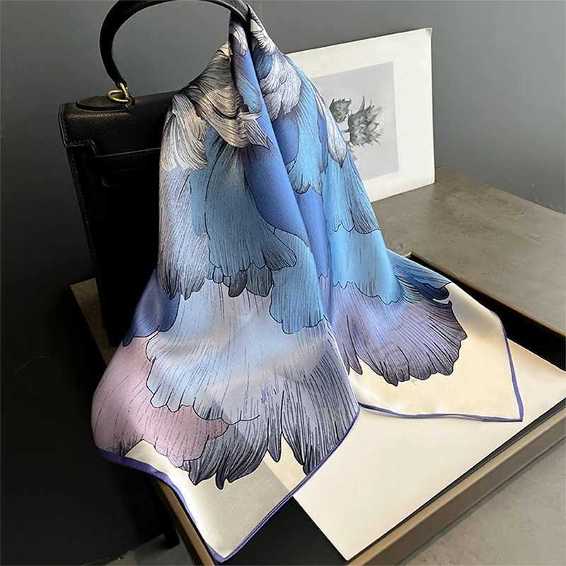 2024 Fashion 100% Silk Scarf 70cm Square Ribbon Wens Ribbon Small Scarf Neck Decorative Packaging Printed Scarf X250319
