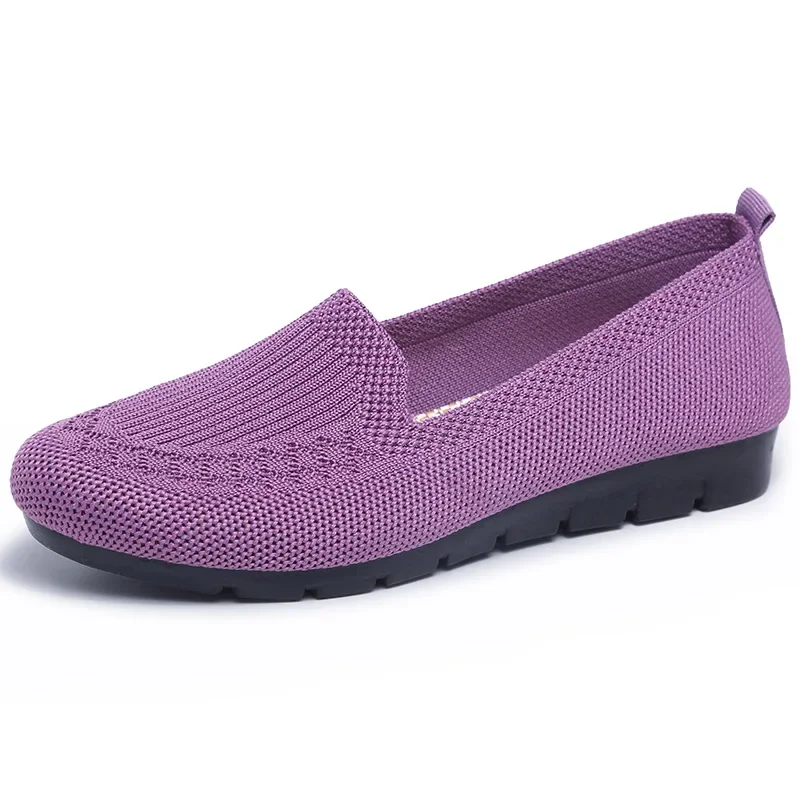 2025 NEW new Women s net shallow mouth flat breathable casual socofy mother shoes women loafers b fa