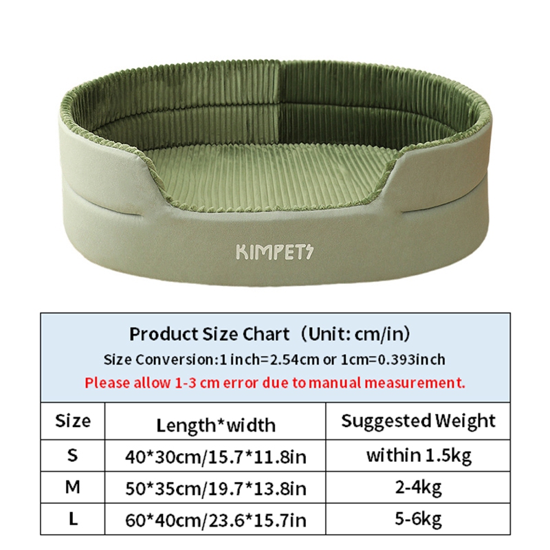 Dog Sofa Bed Mat Thicken Sleeping Basket for Small Medium Large Dogs Sofa Cushion Washable Sleep Kennel Car Seat Pet Supplies