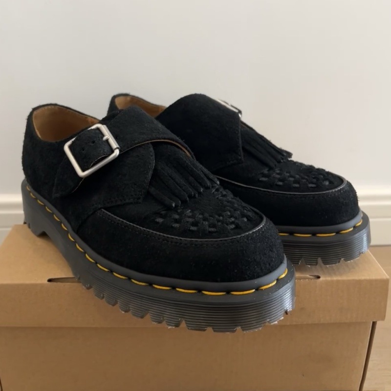 Women's Retro Thick Sole Small Leather Shoes for Women 2024 New Metal British Style Thick Heels Lightweight Mary Jean Lefu Shoes