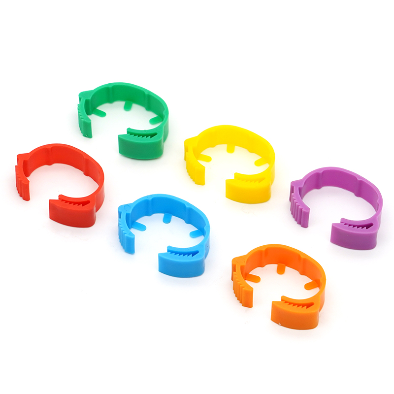 30PCS/50PCS Adjustable Chicken Foot Rings 6 Colors Inner Diameter Size 2~2.4cm Chicken Poultry Flexible Retractable Foot Rings