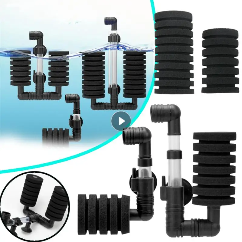 Fish Tank Filter Reusable Biochemical Sponge Aquarium Filter Cotton Air Pump Skimmer Filtration Aquatic Pets Products Accessory