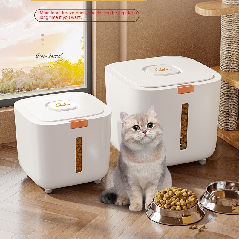 Large Sealed Moisture-proof Food Barrel Storage Cat Dog Pet Supplies