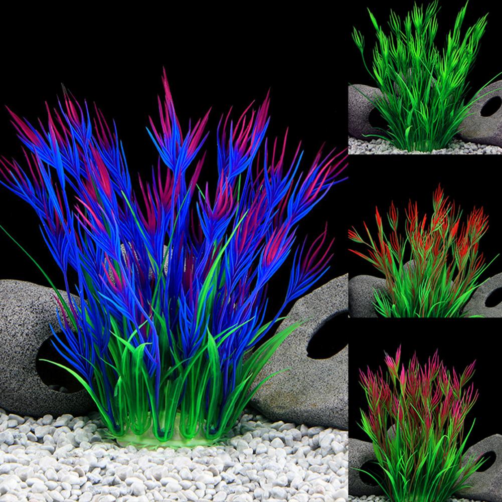 Fish Tank Ornament Water Grass Simulation Accessories Plastic Artificial Aquarium Fish Plant for Decoration Backgrounds Plants