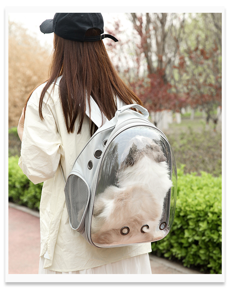 Cat Bag Breathable Clear Space Capsule Cat Backpack for Cat Portable Outdoor Travel Pet Shoulder Bag Durable Cat Accessories
