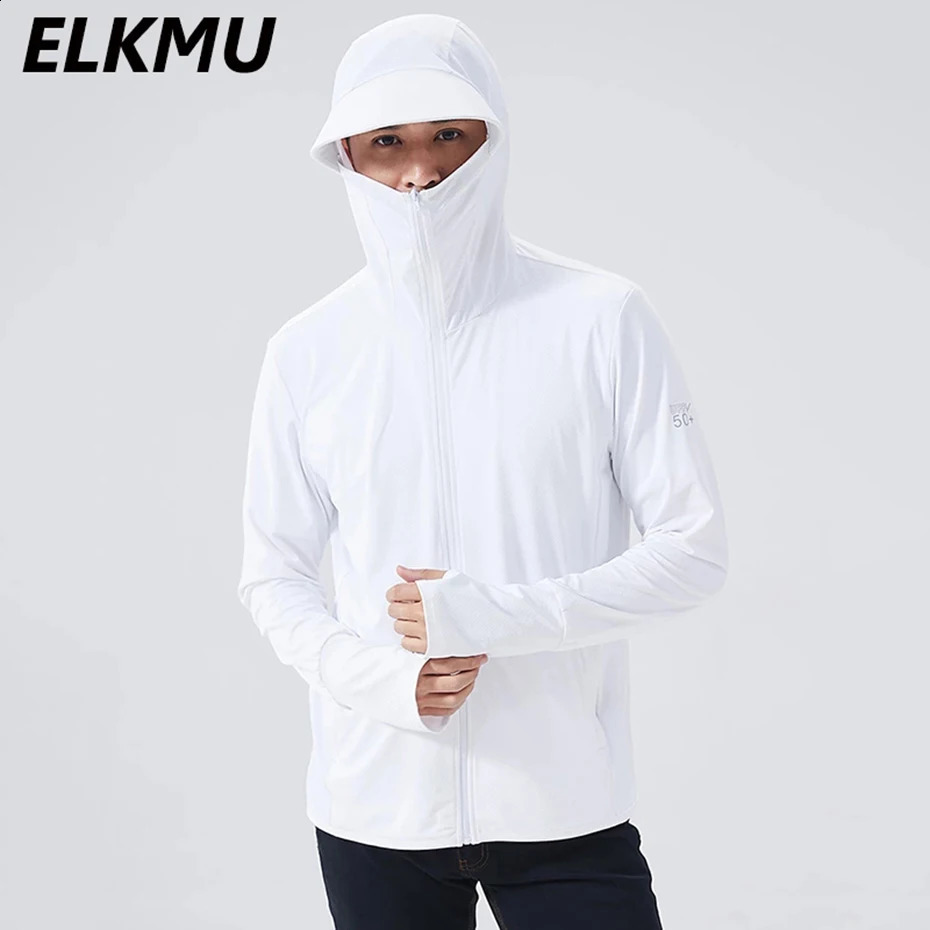 Summer jacket UPF 50UV sunscreen jacket mens ultra light sports jacket hooded jacket mens windproof casual jacket 240903