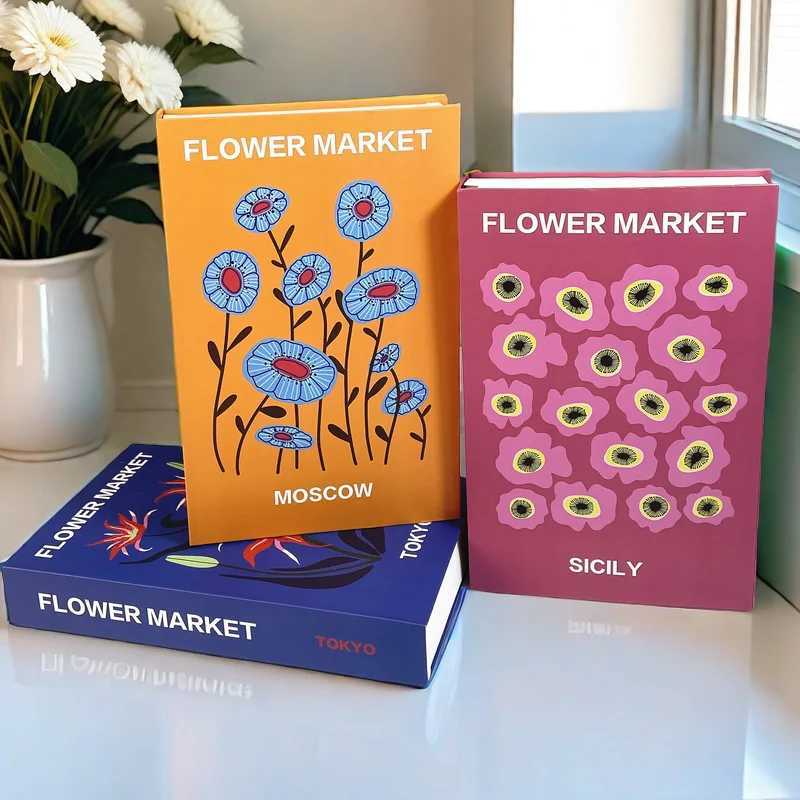 Travel Series Fake Book Ornament Decorative Coffee Table Books Cute Home Decor Storage Box Shooting Props Palm Capri Ibiza Miami M240903