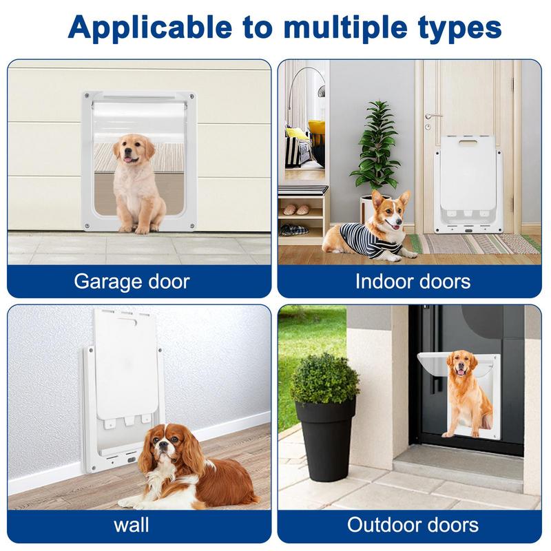 Dog Door For Large Dogs Pet Door Weatherproof Doors Lightweight Pet Safe Dog Door With Transparent Flap