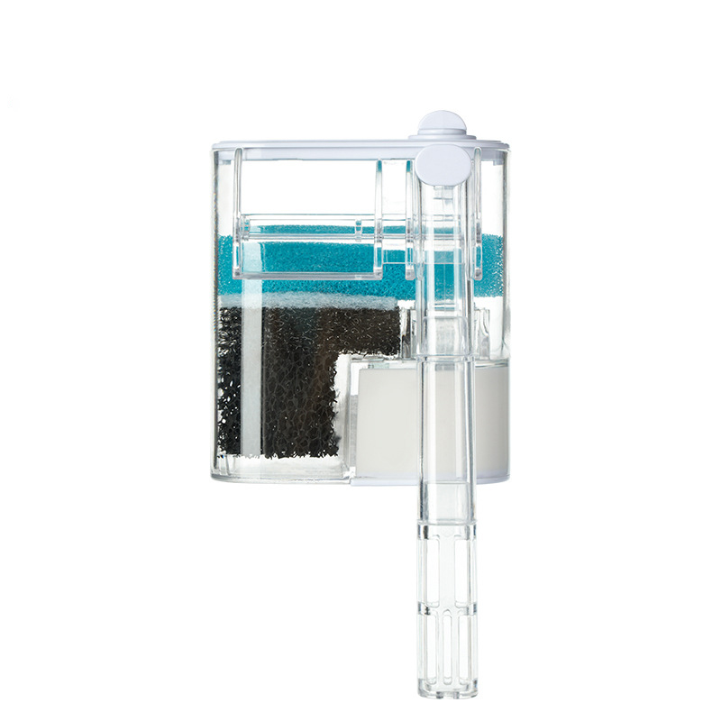 Waterfall Hang on External Oxygen Pump Water Filter Pure Water Quality for Small Fish Tank Aquarium Fish Tank Round Fish Tank