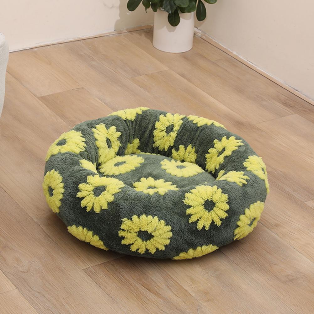 Soft Cozy Cat Bed Pet Nest for Cats Plush Round Donut Cat Nest Dog Cushion Bed Set Cozy Pet Bed for Small Dogs Cats for Cats
