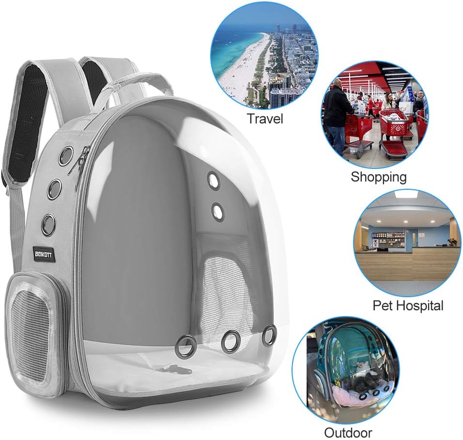 Cat Bag Breathable Clear Space Capsule Cat Backpack for Cat Portable Outdoor Travel Pet Shoulder Bag Durable Cat Accessories