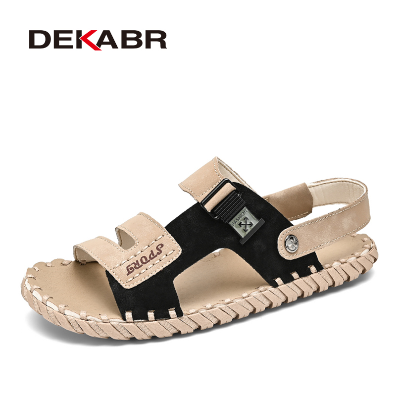 DEKABR New Big Size 38-46 Summer Trend us Boy Slippers Tenis Mascuo Casual Men's Sandals Hiking Walking New Beach Shoes 1e13