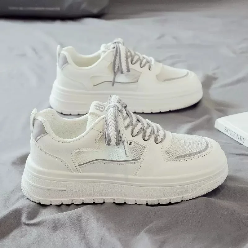 Designer Platform Running Sneakers Women Tennis shoes Woman Walking Chunky Sneakers white Casual Slip on Vulcanized Shoes2024