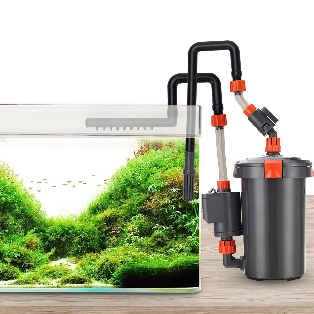 Aquarium Filter Ultra-quiet External Aquarium Water Pump Filter Barrel Fish Tank Filtro Aquario 220-240V European Plug
