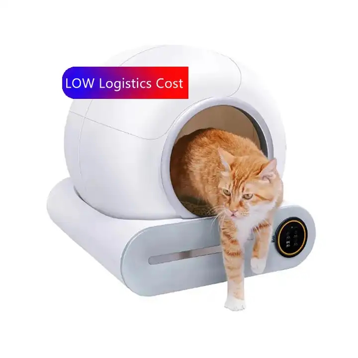 Hot Selling Simple Cute Pet Products Cleaning Plastic Cat Toilet box Cat Litter Box cat litter automatic box