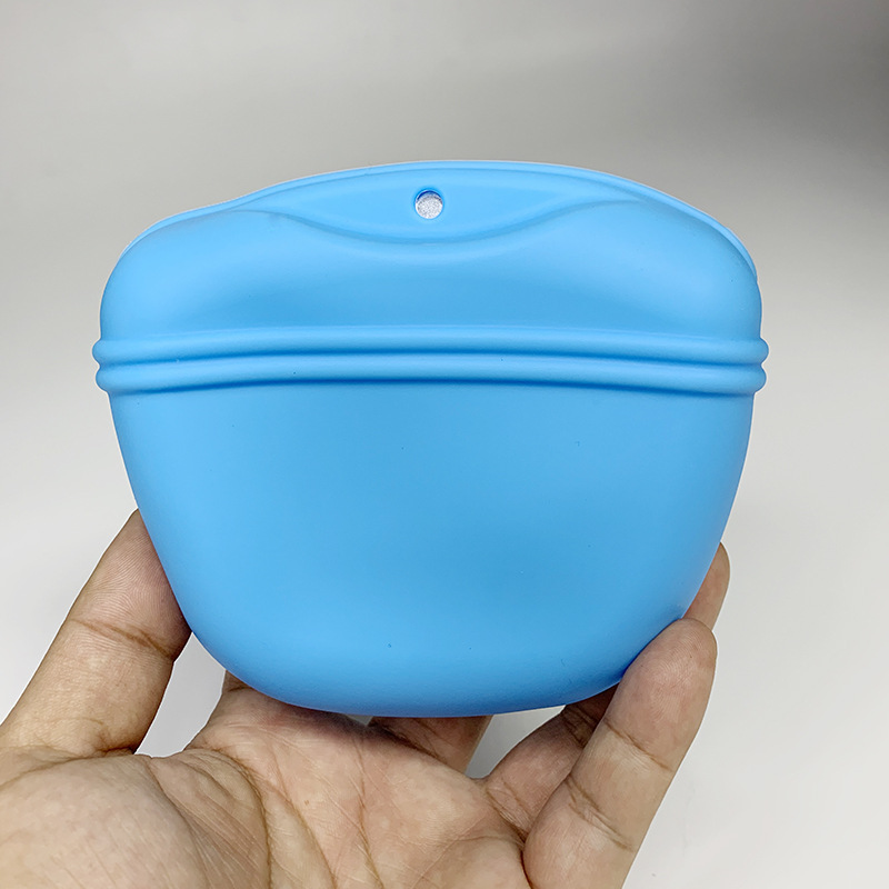 Silicone Dog Treat Bag Portable Dog Training Waist Bag Outdoor Feeder Puppy Snack Pouch Pet Food Reward Storage Bag Pet Supplies