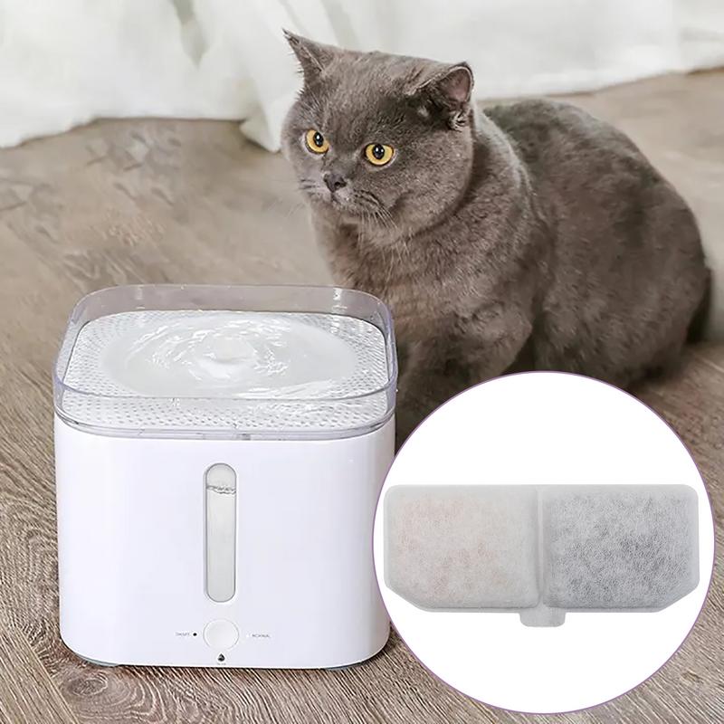 4/10Pcs Water Fountain Filters For Pets Activated Carbon Cat Water Fountain Filters Pet Drinking Fountain Filter