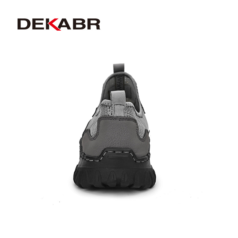 DEKABR Men's Casual Breathable Mesh Sneakers Thick Rubber Outsole Non-Slip Summer Outdoor New Fashion Men Shoes 2211