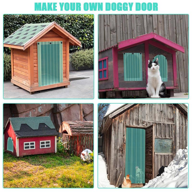 Replacement Dog Door Flaps Safe PVC Strip For DIY Dog House Or Cat Door Eco-Friendly Transparent Easy To Cut And Install
