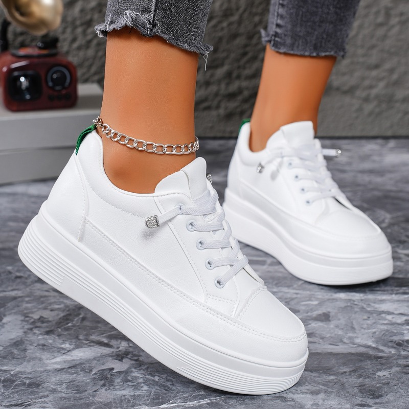 Breathable Women's Summer Flat White 2024 New Style New Lightweight Rubber Casual Sport Shoes Versatile Elderly Sneakers e94b