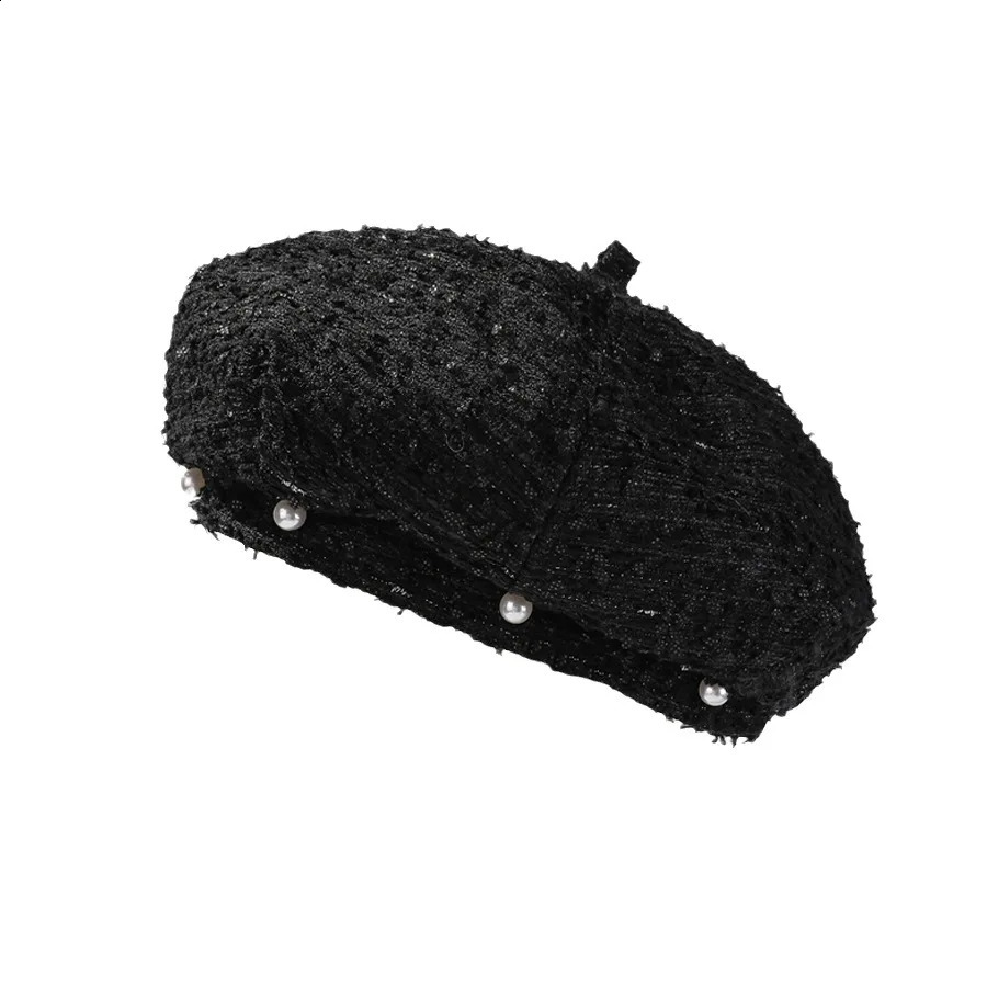 Home>Products> Pearl Thread Beret>Womens Autumn and Winter Beanie Adjustable Foreign Style Retro Painter 240829