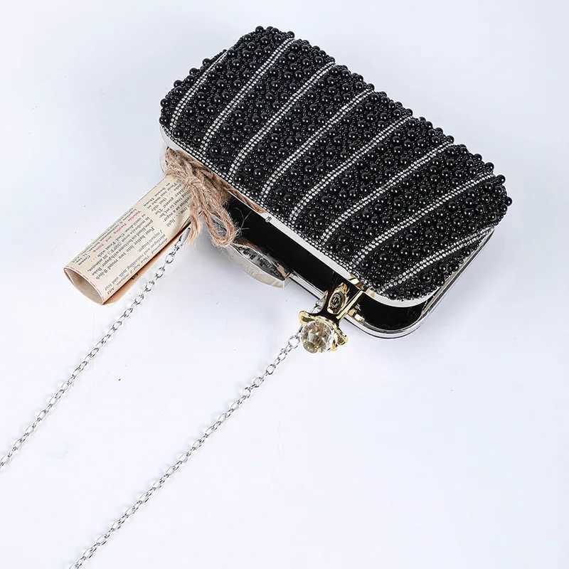 CMM Women Pearl Banquet Bag Ladies Dress Embroidery Rhinestone Handbags Fashion Carry on Shoulder Bags Wedding Evening Clutch 240903