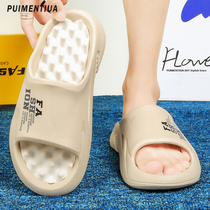 2023 Summer Men Massage Slippers Slides Indoor Outdoor Sandals Beach Casual Shoes Soft Sole Slides Men Flip-Flops Men's Sandals