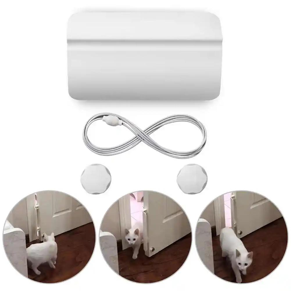 Pets Automatic Door Opener Automotive Gate Opener Cat Private Handle Pet Door for Bedroom Bathroom Perfect Gift for Pet Own Y3W2